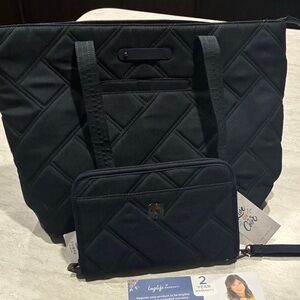 Lug Quilted Tote Bag W/Large Wallet